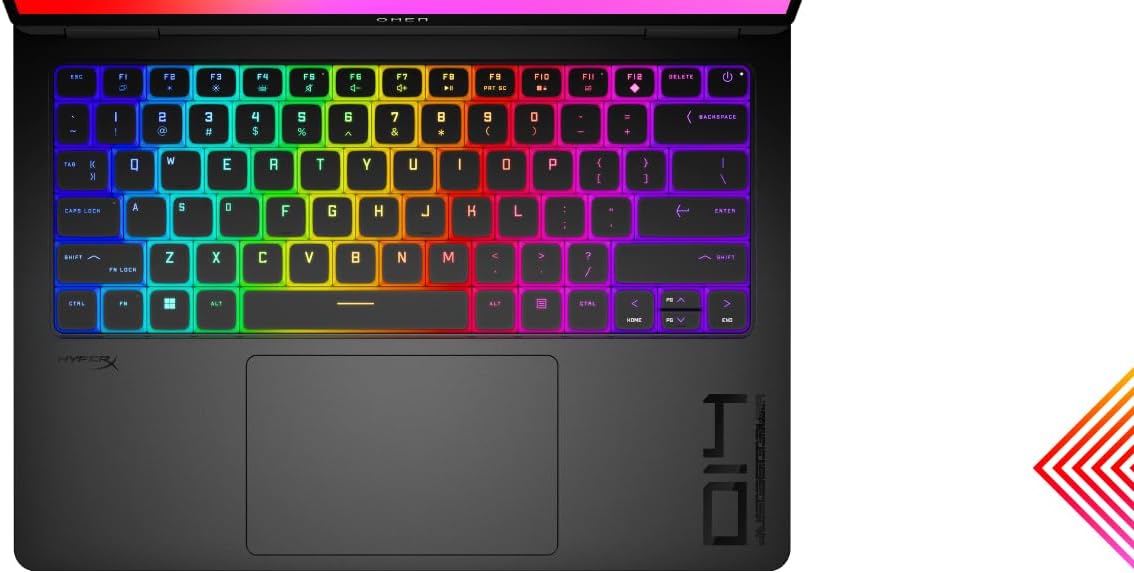 OMEN Transcend Laptop 14-fb0002ne, Intel Core Ultra 9-185H, 14" 3K 120Hz OLED Display, 32GB LPDDR5 RAM, 1TB SSD, 8GB NVIDIA® GeForce RTX™ 4070, Eng/Ar KB, Win11, Shadow black [9V8S7EA]