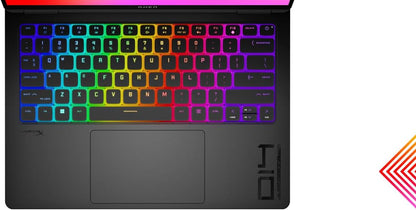 OMEN Transcend Laptop 14-fb0002ne, Intel Core Ultra 9-185H, 14" 3K 120Hz OLED Display, 32GB LPDDR5 RAM, 1TB SSD, 8GB NVIDIA® GeForce RTX™ 4070, Eng/Ar KB, Win11, Shadow black [9V8S7EA]