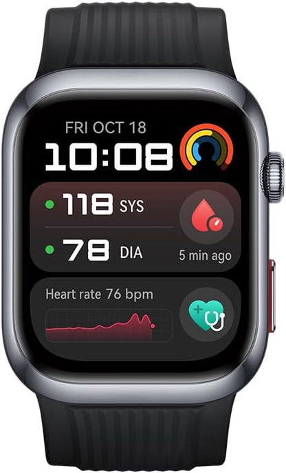 HUAWEI WATCH D2 Smartwatch, 1.82" AMOLED Touch display, Blood Pressure Monitoring, Slim Design, Bluetooth Calling, Compatible with iOS Android, 6 months HUAWEI care+, Black