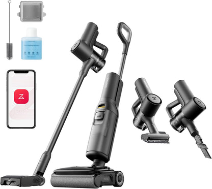 roborock F25 Ace Wet and Dry Mop Combo, 5 in 1, Cordless, 20,000 Pa, Self-Cleaning at 90°C and Quick Drying, Wheels Assisted, 60 min Autonomy, WiFi, Flat Design 180°