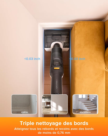 roborock F25 Ace Wet and Dry Mop Combo, 5 in 1, Cordless, 20,000 Pa, Self-Cleaning at 90°C and Quick Drying, Wheels Assisted, 60 min Autonomy, WiFi, Flat Design 180°