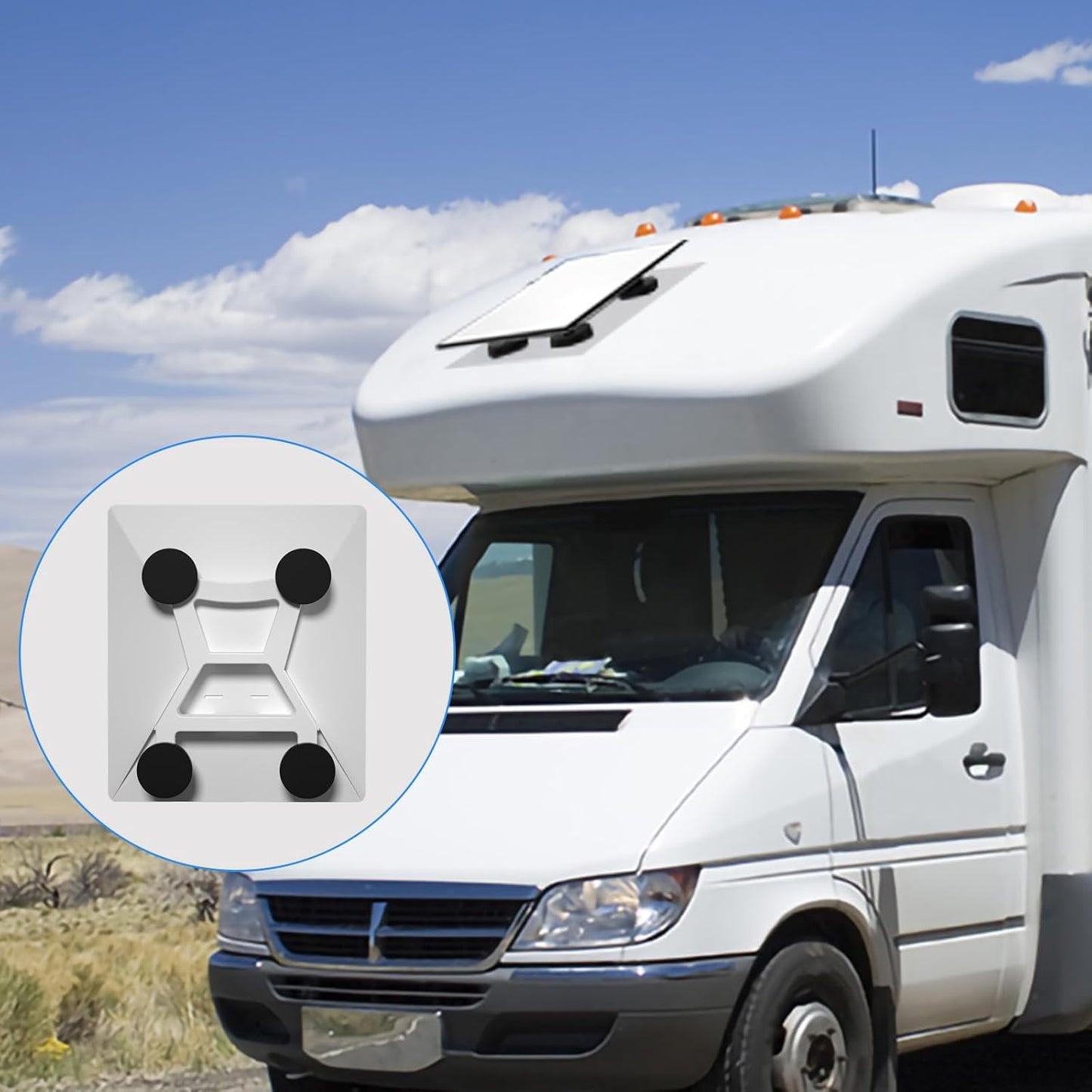 Starlink Mini Magnetic Car Roof Mount, Starlink Mini Magnetic Mount,Starlink Mini Mounting Kit for RVs, Vans, Boat, Yachts (Black)