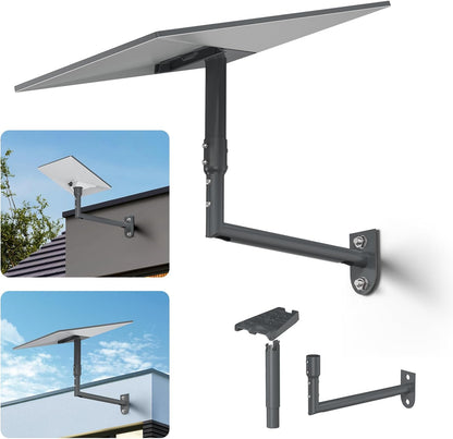 XLTTYWL Starlink Gen 3 Mount, 360° Adjustable V3 Starlink Wall Mount, Star Link Gen3 Pole Mounting Kit with Starlinks Gen 3 Pipe Adapter for Gen3/Gen 2/Mini Starlink Internet Kit Satellite