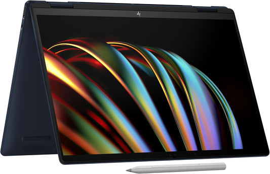 HP Envy x360 2-in-1 Laptop 14-fc0036ne, Intel Core Ultra 7-155U, 14" 3K OLED Touch Display, 16GB LPDDR5 RAM, 1TB SSD, Integrated Intel® Graphics, Eng/Ar KB, Win 11, Atmospheric blue [A0PV9EA]