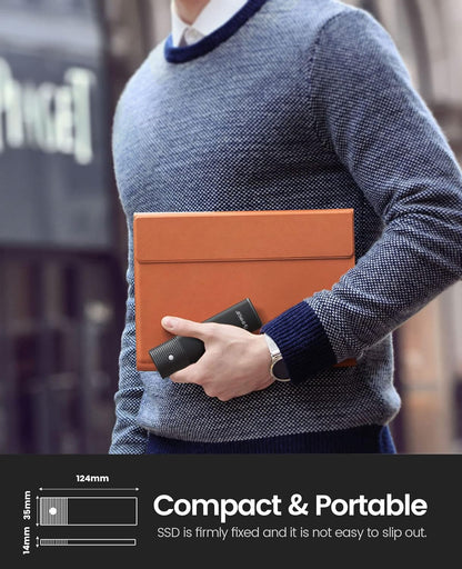 ORICO M.2 NVMe SATA SSD Enclosure, USB 3.1 Gen 2 (10 Gbps) to PCI-E SSD Case Support UASP for Size 2230/2242/2260/2280 (M.2 NVMe/SATA)