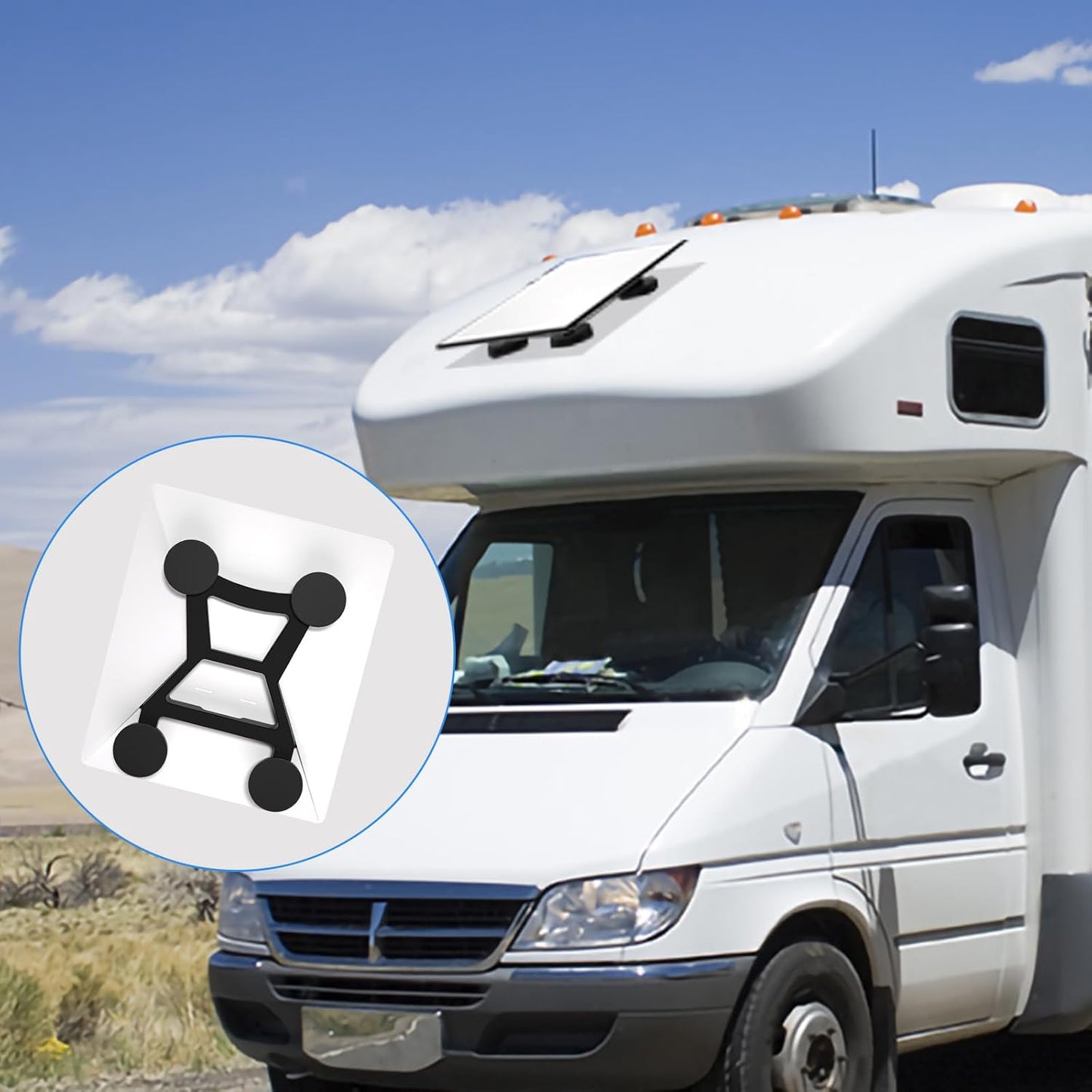 Starlink Mini Magnetic Car Roof Mount, Starlink Mini Magnetic Mount,Starlink Mini Mounting Kit for RVs, Vans, Boat, Yachts (Black)