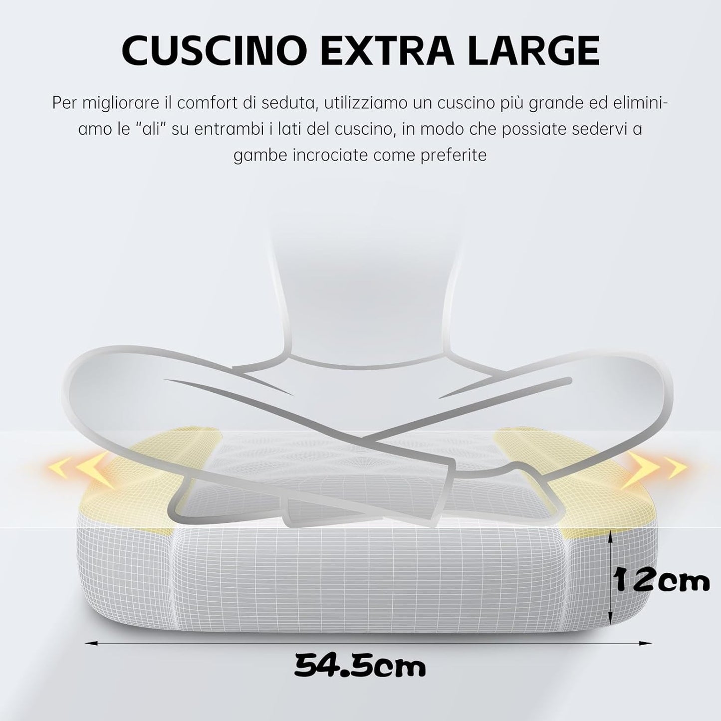 PZDO Ergonomic Gamer Chair Gaming Chair for Adults, Gaming Chair with footrest, Technical Fabric Office Chairs with Lumbar Support Height Adjustable, Teens, Gift, 150kg, Grey