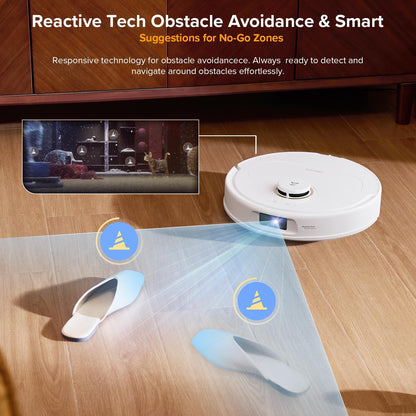 roborock Qrevo 5AE(Upgraded from S7 Max Ultra) Robot Vacuum and Mop, 12,000Pa Suction, FlexiArm Edge Mopping, Dual Anti-Tangle Brushes, 10mm Mop Lifting&Auto Washing&Drying, Self-Emptying&Refilling