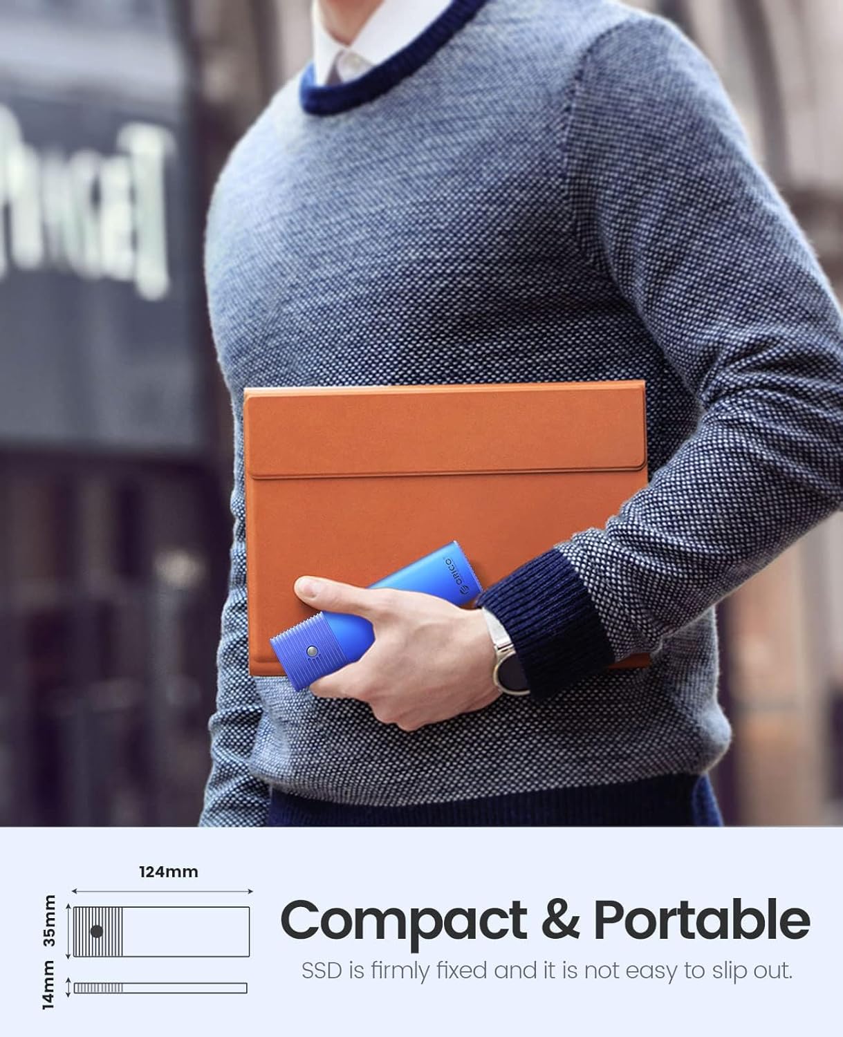 ORICO M.2 NVMe SATA SSD Enclosure, USB 3.1 Gen 2 (10 Gbps) to PCI-E SSD Case Support UASP for Size 2230/2242/2260/2280 (M.2 NVMe/SATA)