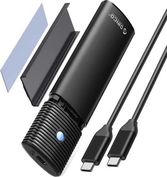 ORICO M.2 NVMe SATA SSD Enclosure, USB 3.1 Gen 2 (10 Gbps) to PCI-E SSD Case Support UASP for Size 2230/2242/2260/2280 (M.2 NVMe/SATA)